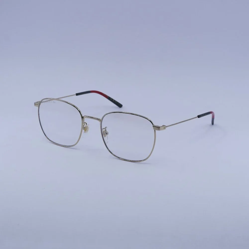 Gucci GG0681S 001 Sunglasses Gold Square Frame, Clear Photochromic Lenses